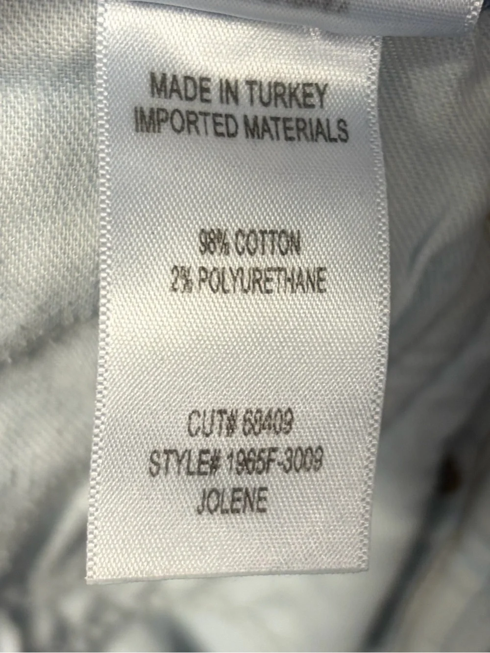 Citizens of Humanity Jolene High Rise Straight Classic Jeans Denim Size 27